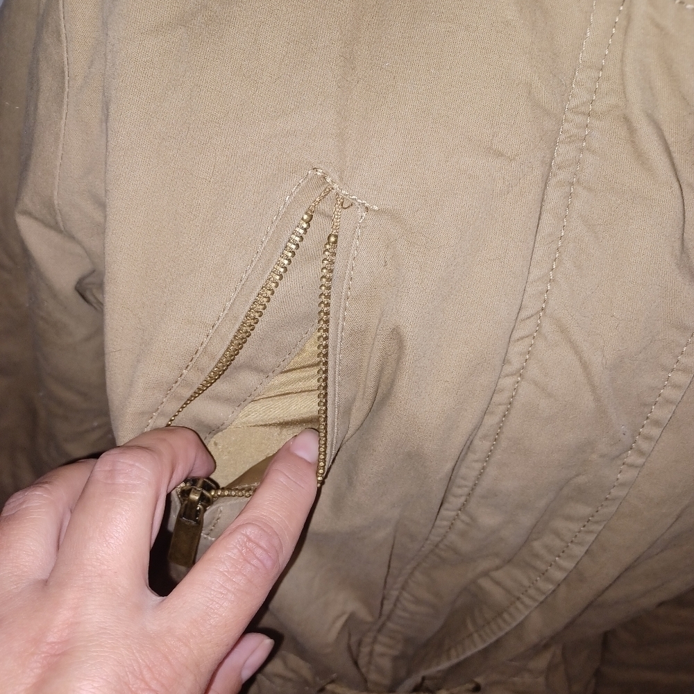 Charlotte Russe- Sandy Brown Winter Coat- W Sz Medium - Picture 5 of 9